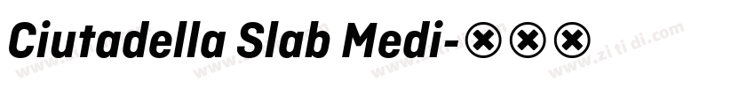 Ciutadella Slab Medi字体转换